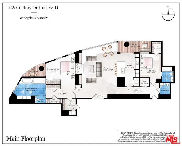 $4,100,000 | 1 West Century Drive, Unit 24D, Los Angeles, CA 90067