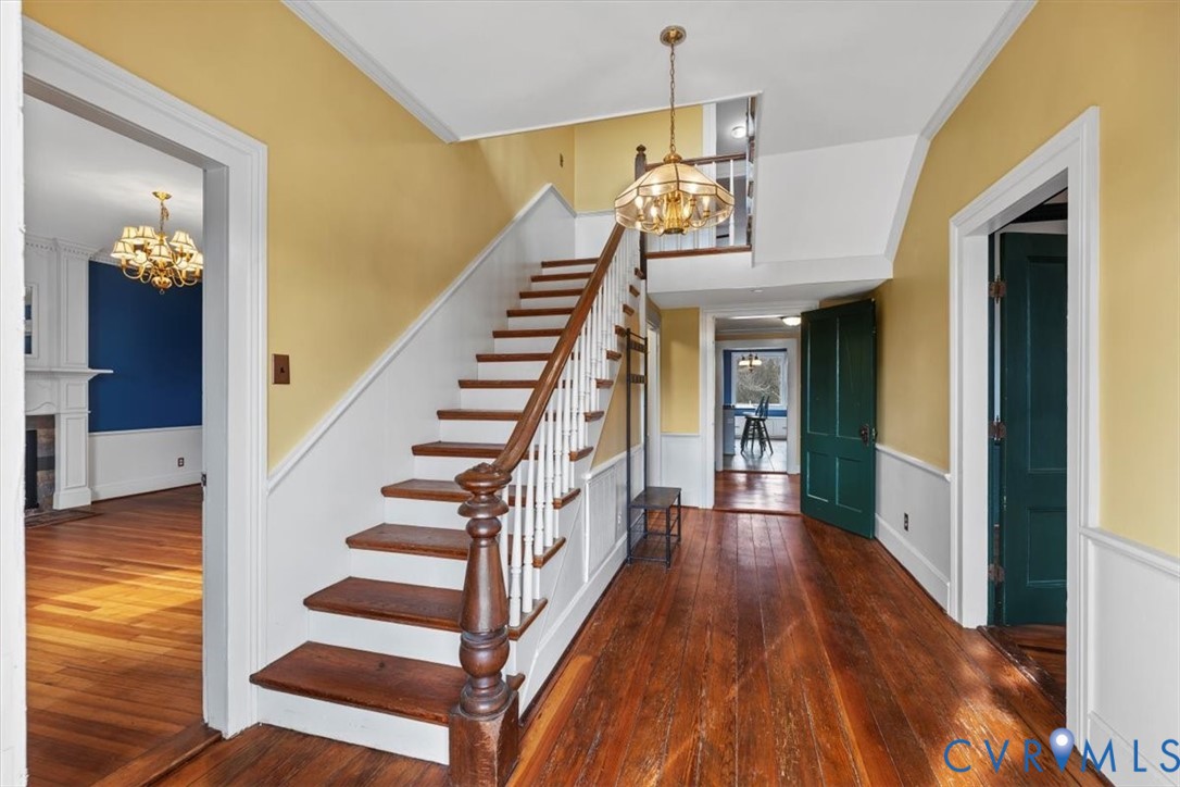 2297 Indian Oak Road Crewe, VA 23930 - Photo 13 of 46 a view of entryway and hall with wooden floor
