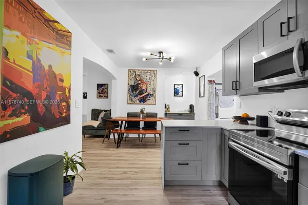 a bedroom with a bed and a walk in closet