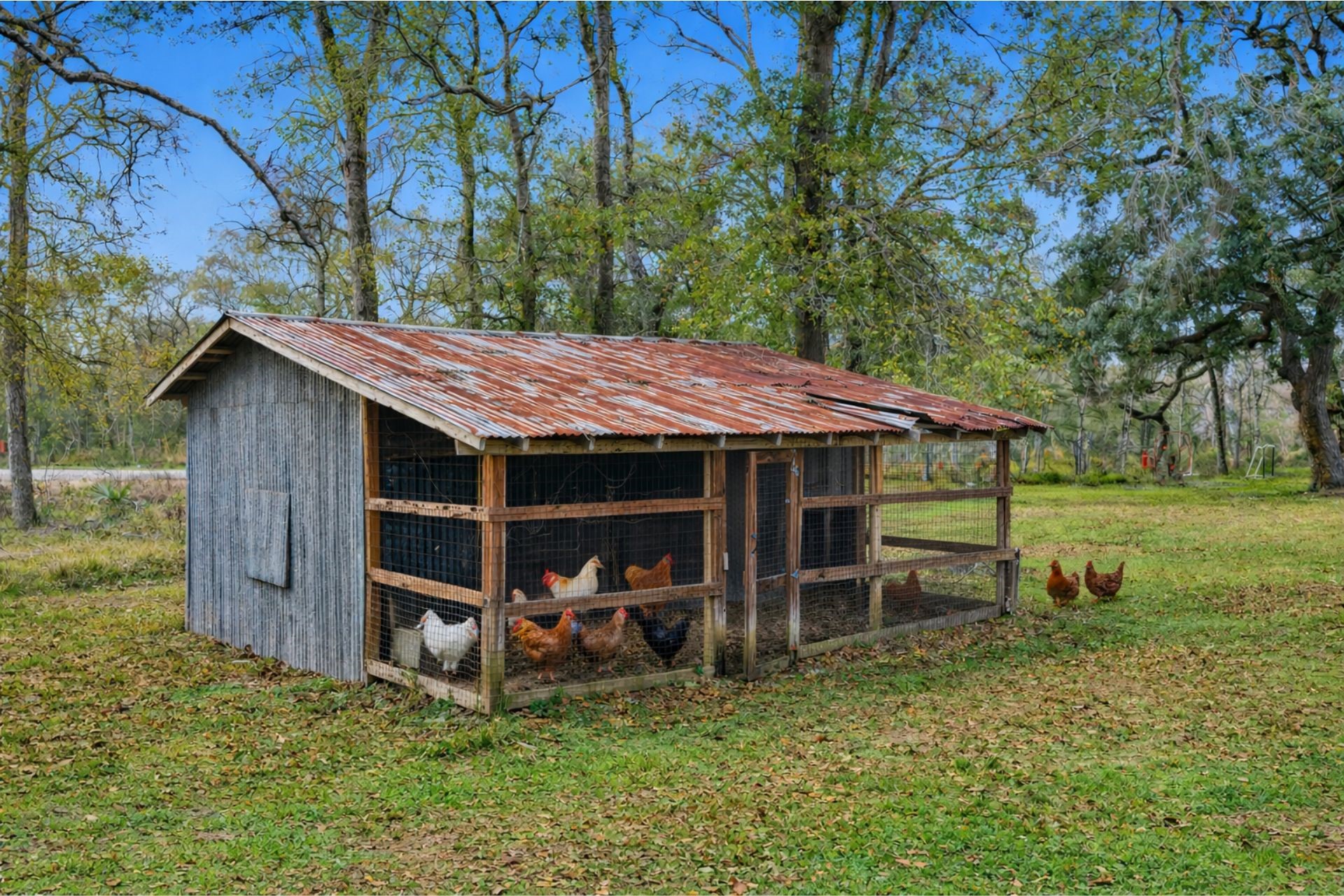 20407 Deer Run Road Damon, TX 77430 - Photo 25 of 29 a view of a wooden house with a yard