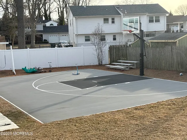 a view of a house with a street