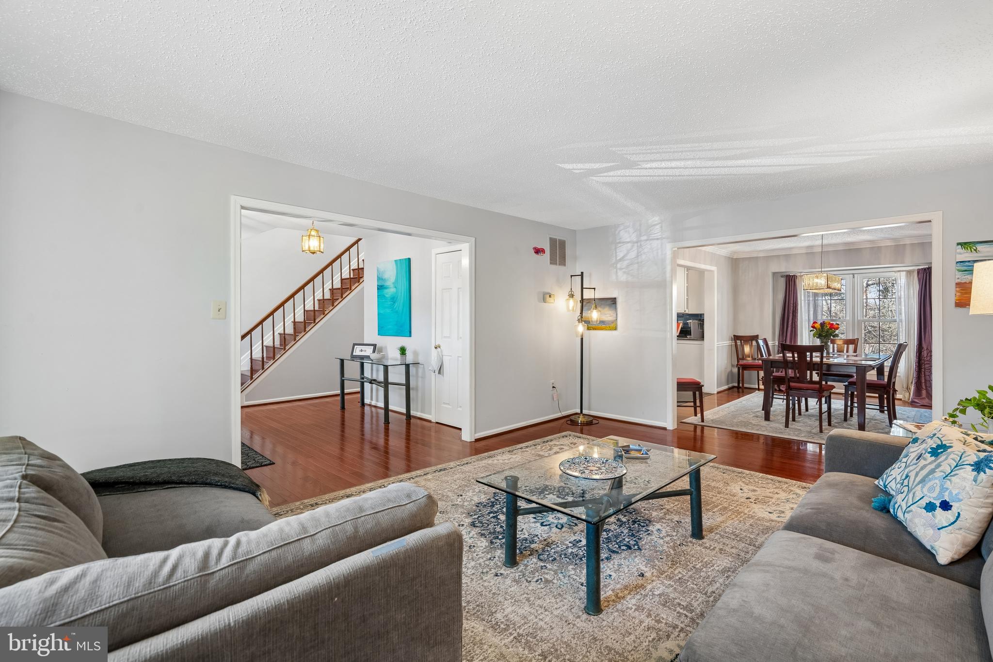 13525 Winding Trail Court Silver Spring, MD 20906 - Photo 7 of 40 Living Room Opens To Dining Room