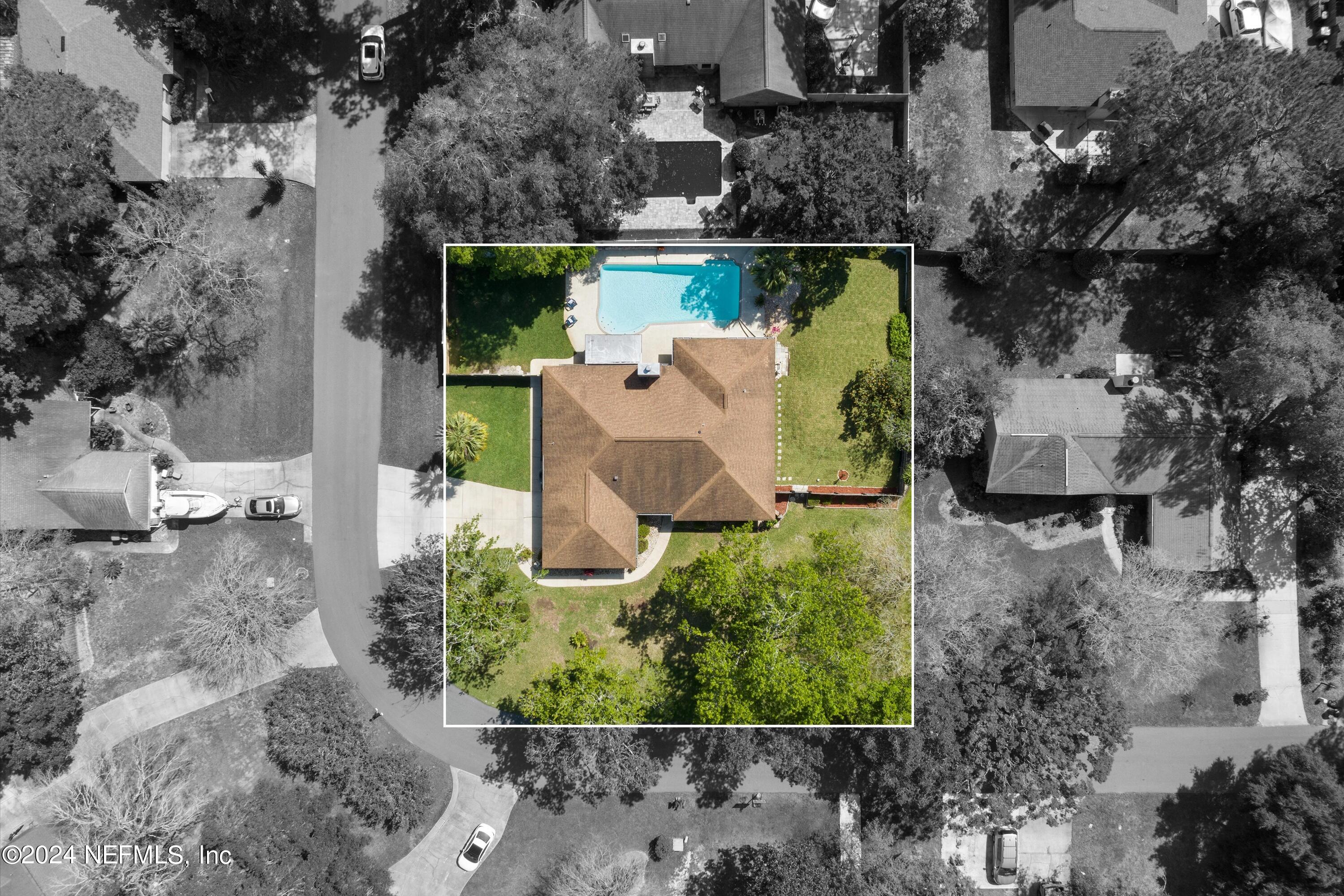 1474 Fruit Cove Forest Road North St. Johns, FL 32259 - Photo 7 of 36 an aerial view of house with a yard