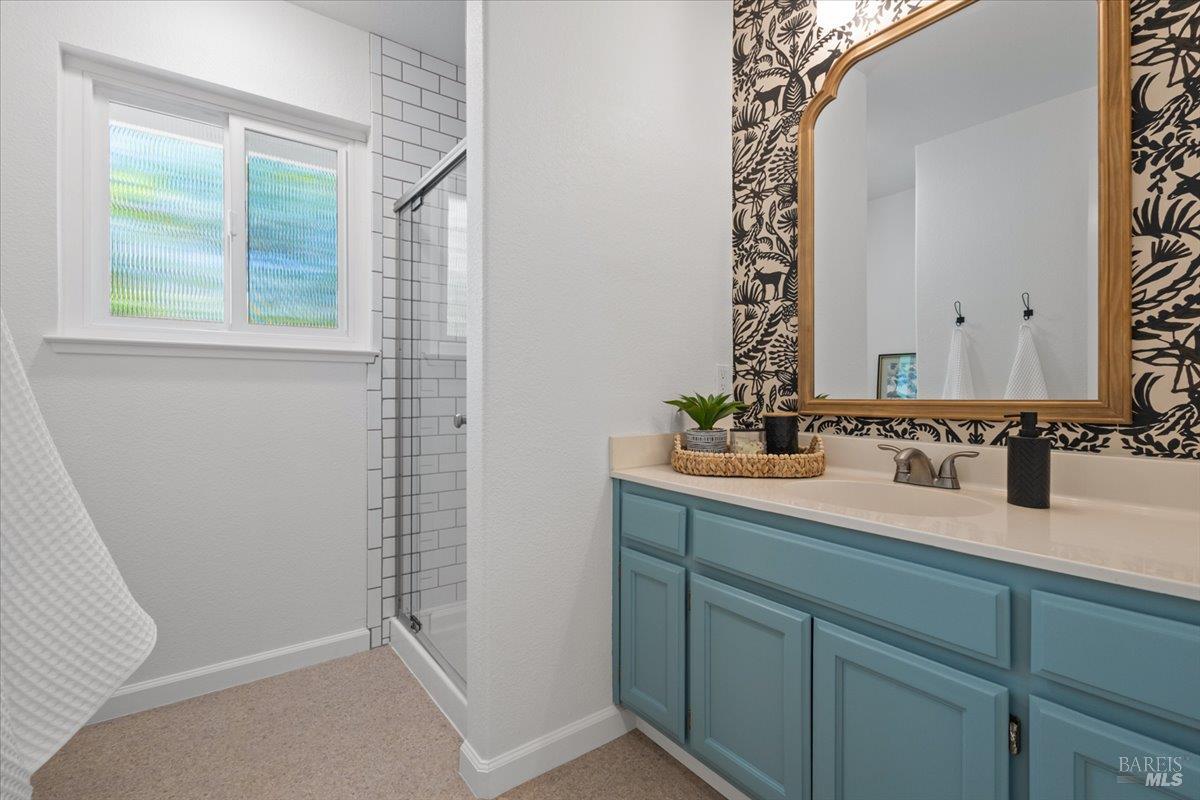 1194 Halyard Drive Santa Rosa, CA 95401 - Photo 23 of 50 Full bathroom on the main level adds convenience and functionality.
