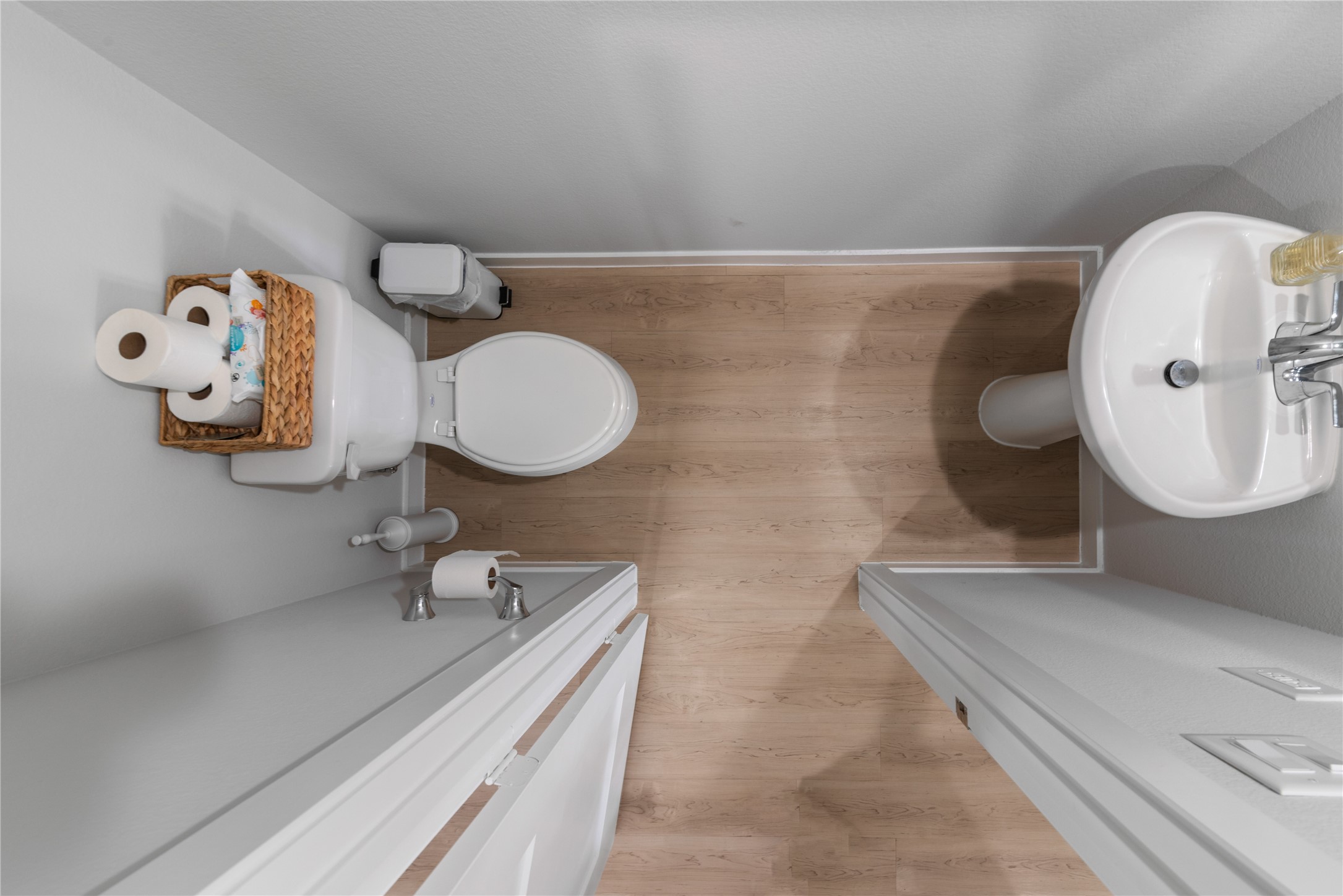 123 Alset Circle Magnolia, TX 77354 - Photo 12 of 27 a bathroom with a sink mirror and toilet