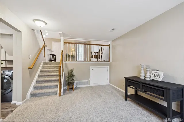 a view of backyard with green space