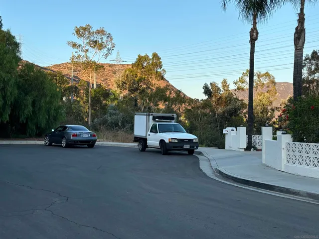 a car parked on the side of the road