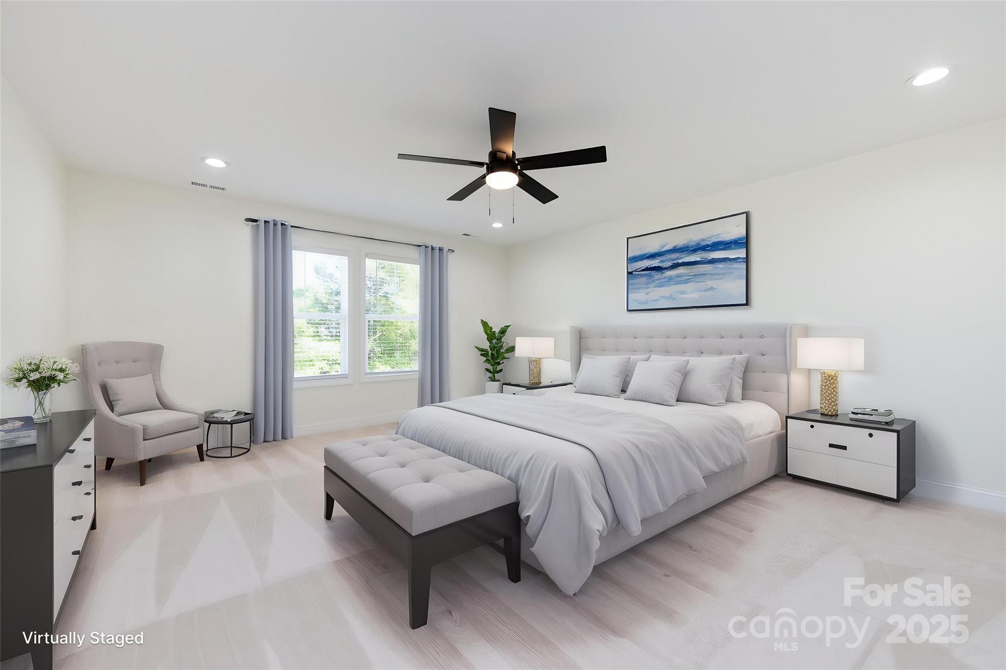 240 Doster Road Lancaster, SC 29720 - Photo 22 of 31 a bedroom with bed couch and window