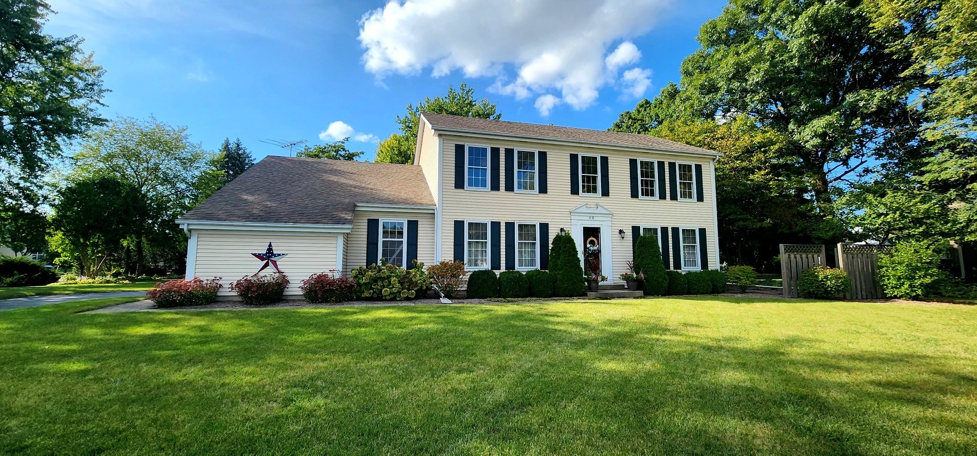 68 Winthrop New Road Sugar Grove, IL 60554 - Photo 1 of 7 a front view of house with yard and green space