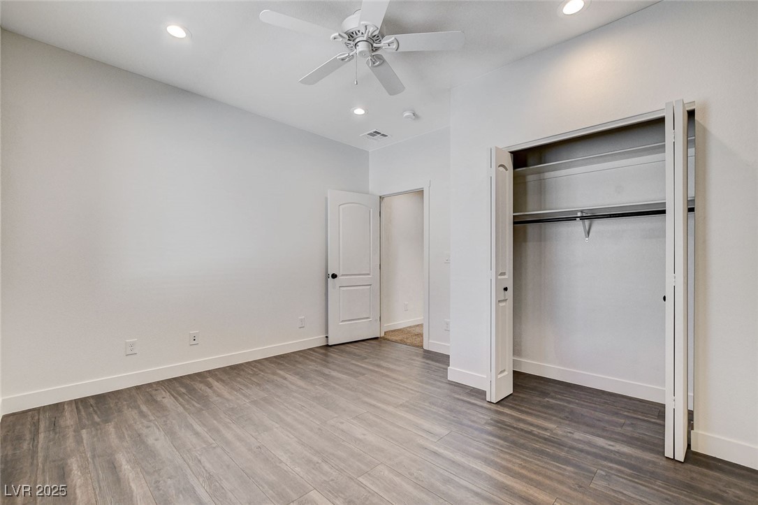 3196 Mateuse Street Logandale, NV 89021 - Photo 31 of 85 Bedroom 4 with recessed lighting, woodlike finishe