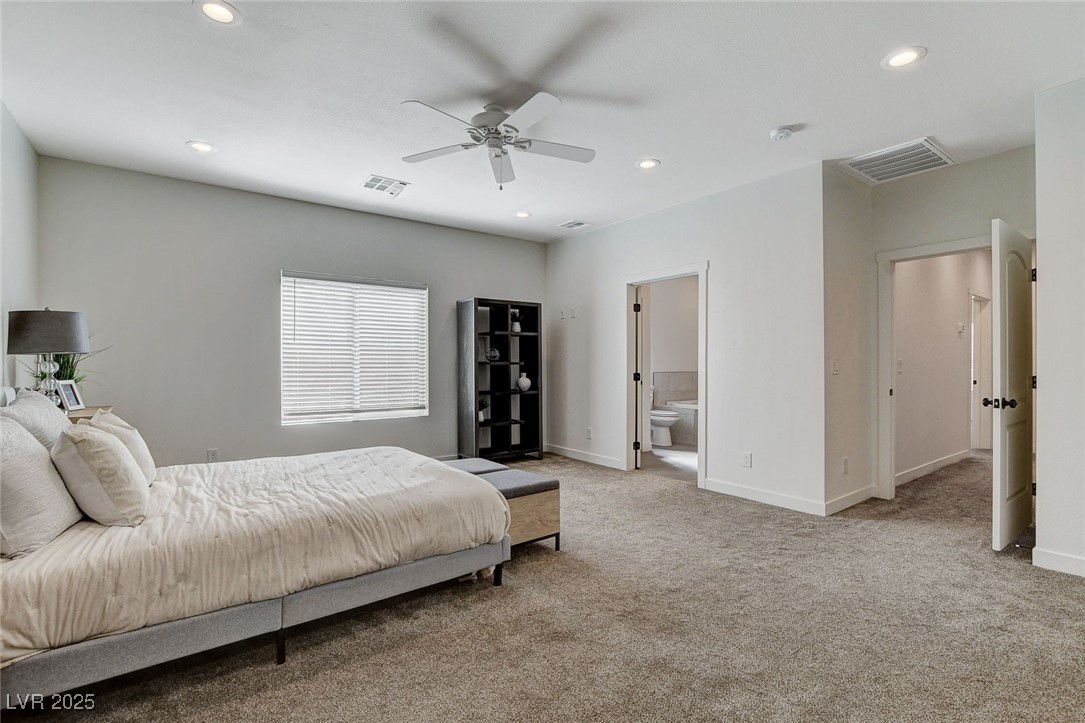 3196 Mateuse Street Logandale, NV 89021 - Photo 43 of 85 Primary bedroom with carpet floors, visible vents,