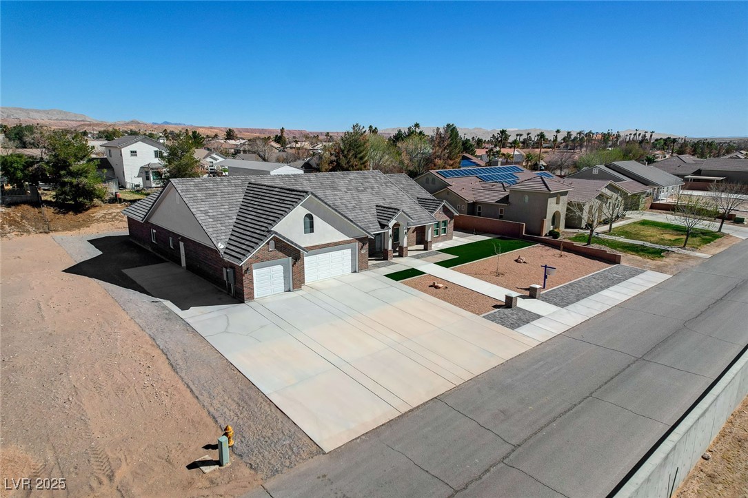 3196 Mateuse Street Logandale, NV 89021 - Photo 66 of 85 Bird's eye view with a residential view