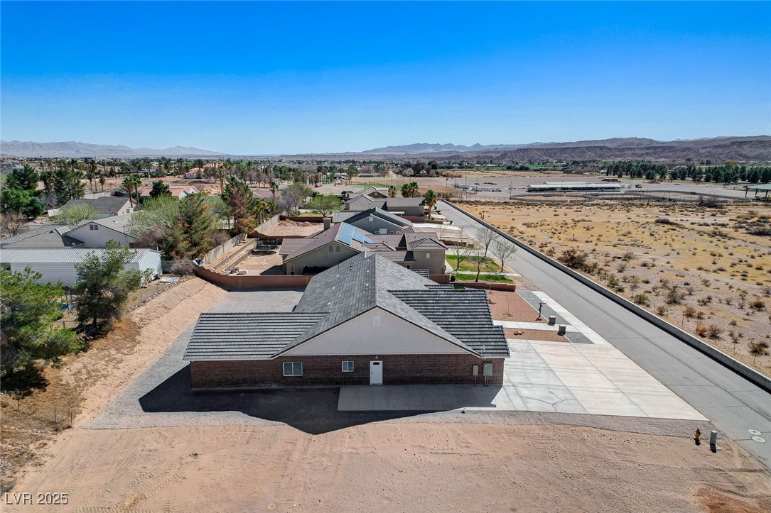 3196 Mateuse Street Logandale, NV 89021 - Photo 67 of 85 Birds eye view of property featuring a mesa view