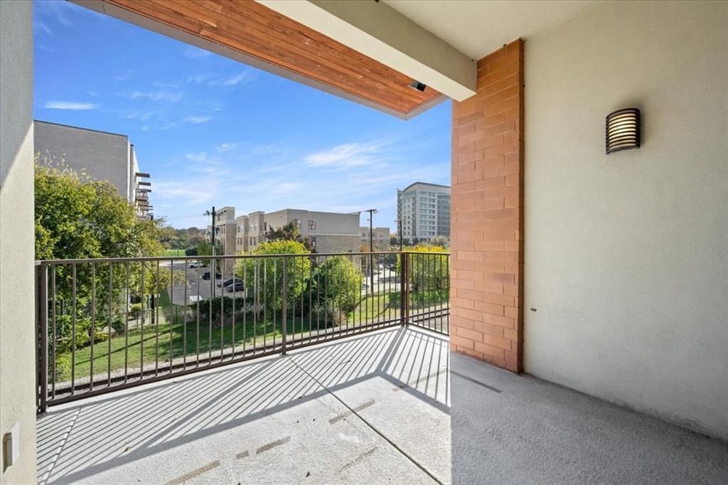 a view of a balcony