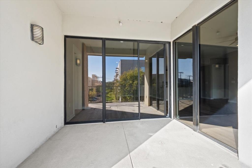 2608 Museum Way, Unit 3318 Fort Worth, TX 76107 - Photo 7 of 32 Balcony with Reflective Tint Glass
