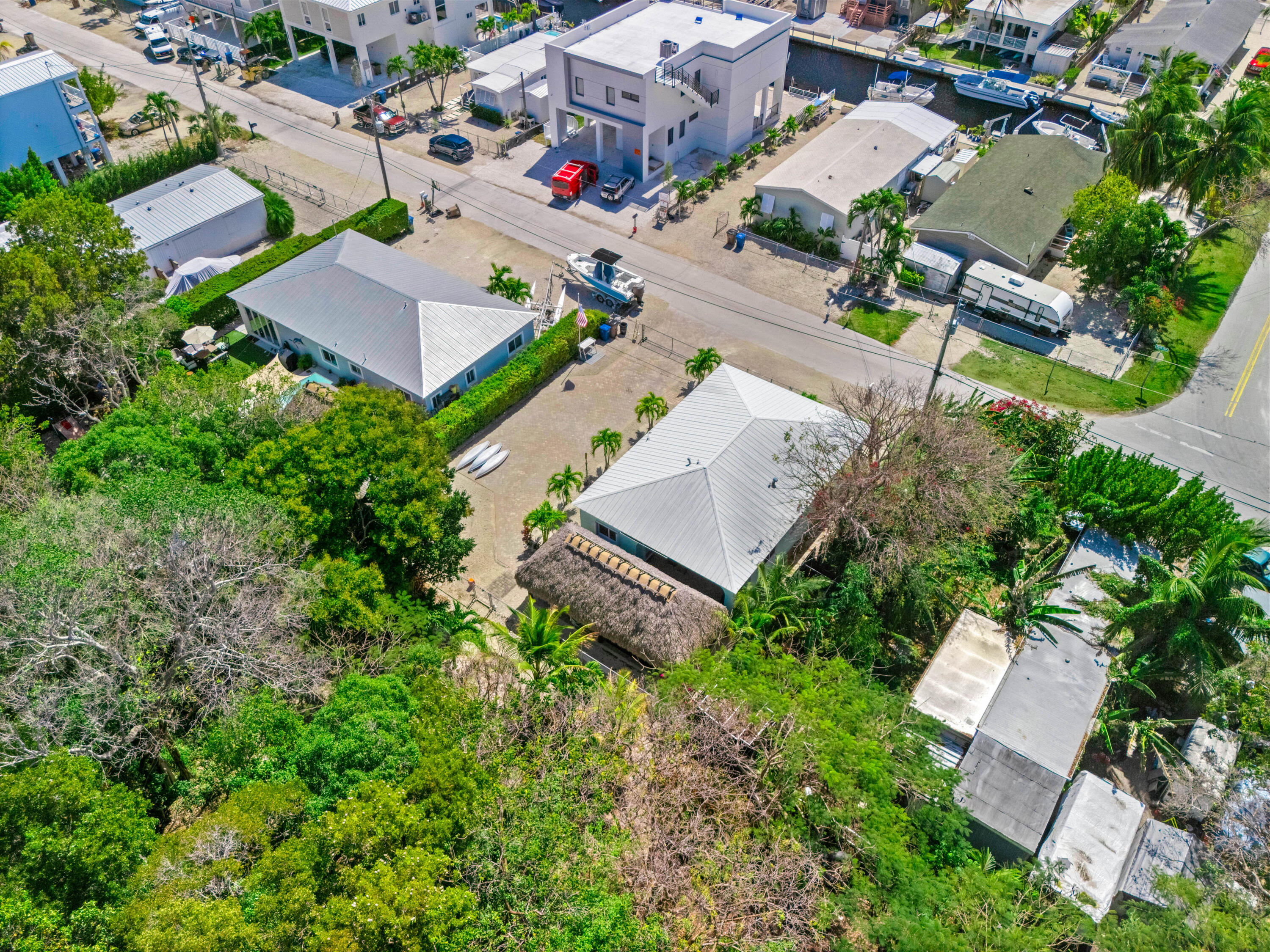 312 Ryan Avenue Key Largo, FL 33037 - Photo 37 of 47 an aerial view of residential house with outdoor space and trees all around