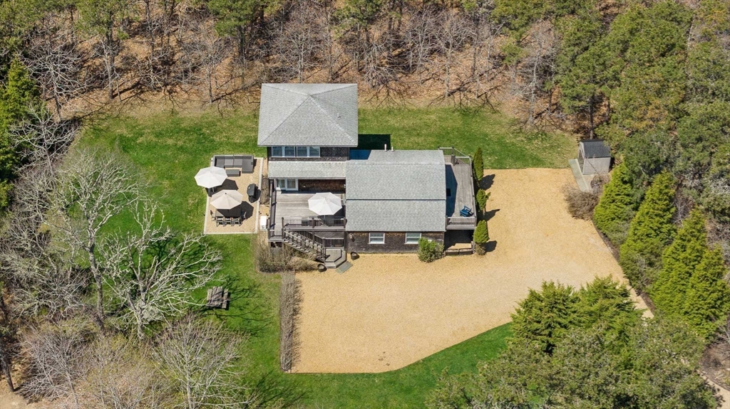 13 Young Street Edgartown, MA 02539 - Photo 27 of 29 an aerial view of a house with yard swimming pool and outdoor seating