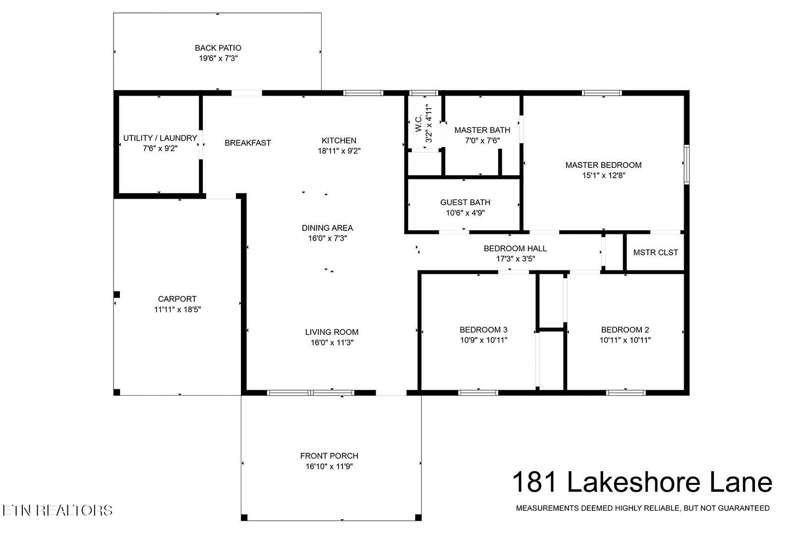 181 Lakeshore Lane Decatur, TN 37322 - Photo 43 of 43 43_LakeshoreLane_181_FloorPlan