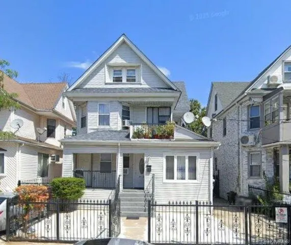 a front view of a house