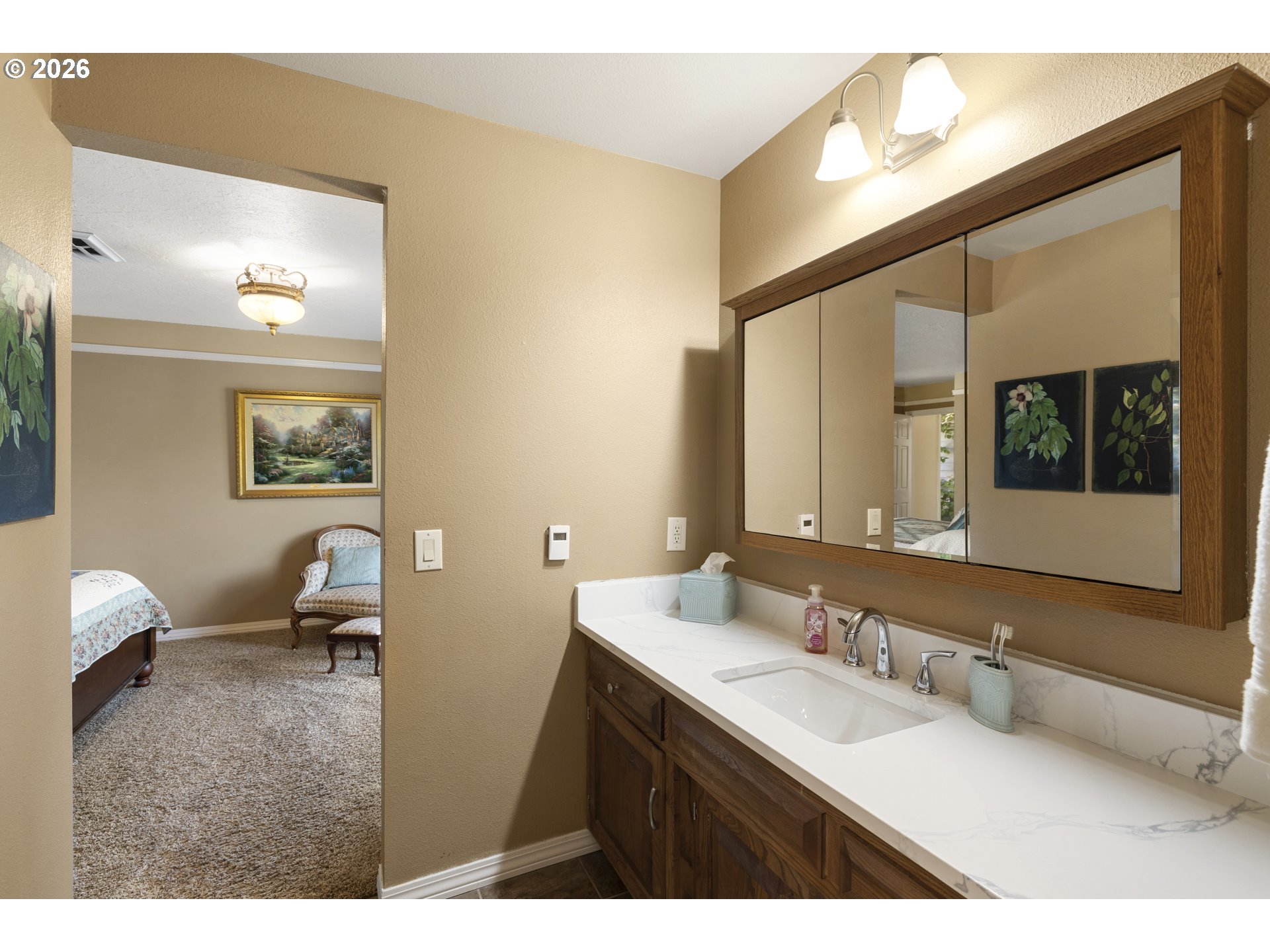 4515 Cordon Road Northeast Salem, OR 97305 - Photo 13 of 48 a bathroom with a sink and a mirror