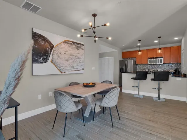 a view of a balcony with chair
