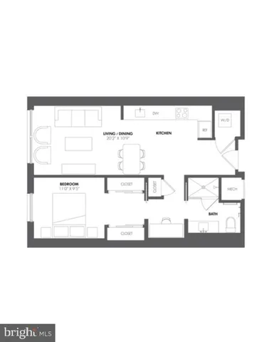 $3,459 | 1630 Columbia Road Northwest, Unit 908, Washington, DC 20009