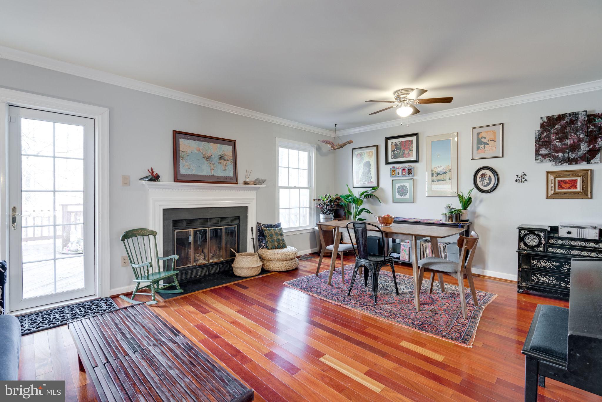 6253 Rathlin Drive Springfield, VA 22152 - Photo 8 of 29 Living area features wood-burning fireplace