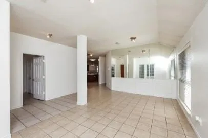 a view of a hallway with closet area