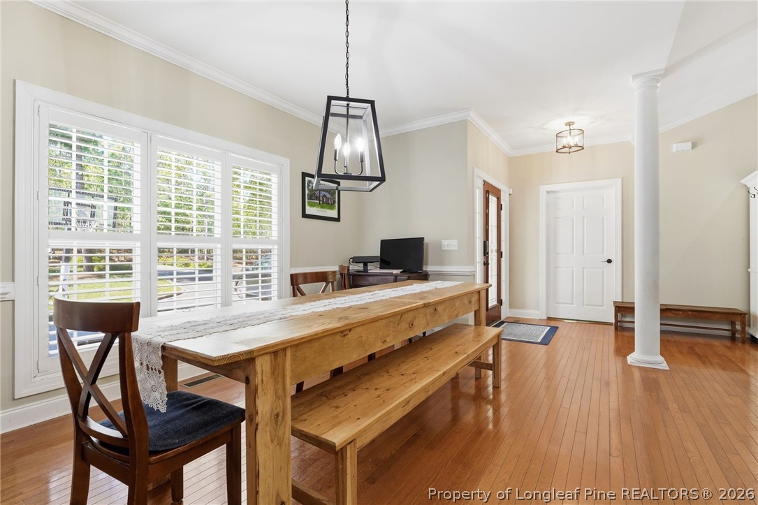 16 Ridge Road Jackson Springs, NC 27281 - Photo 8 of 50 a view of a kitchen with a table and chairs