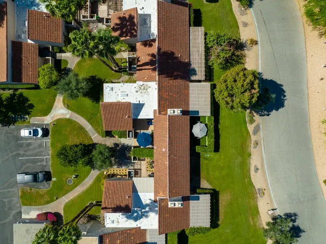 an aerial view of a city