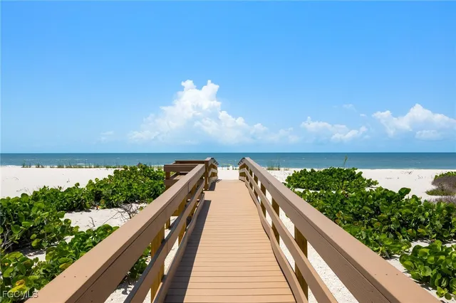 a view of beach and ocean