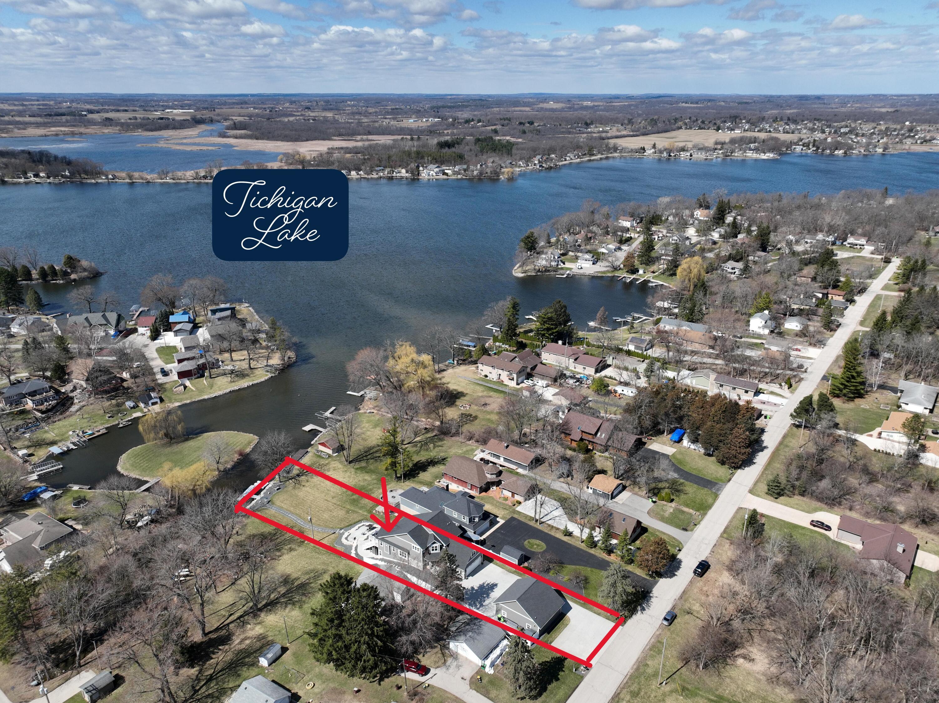 6714 Burma Road Waterford, WI 53185 - Photo 3 of 58 Drone of Home