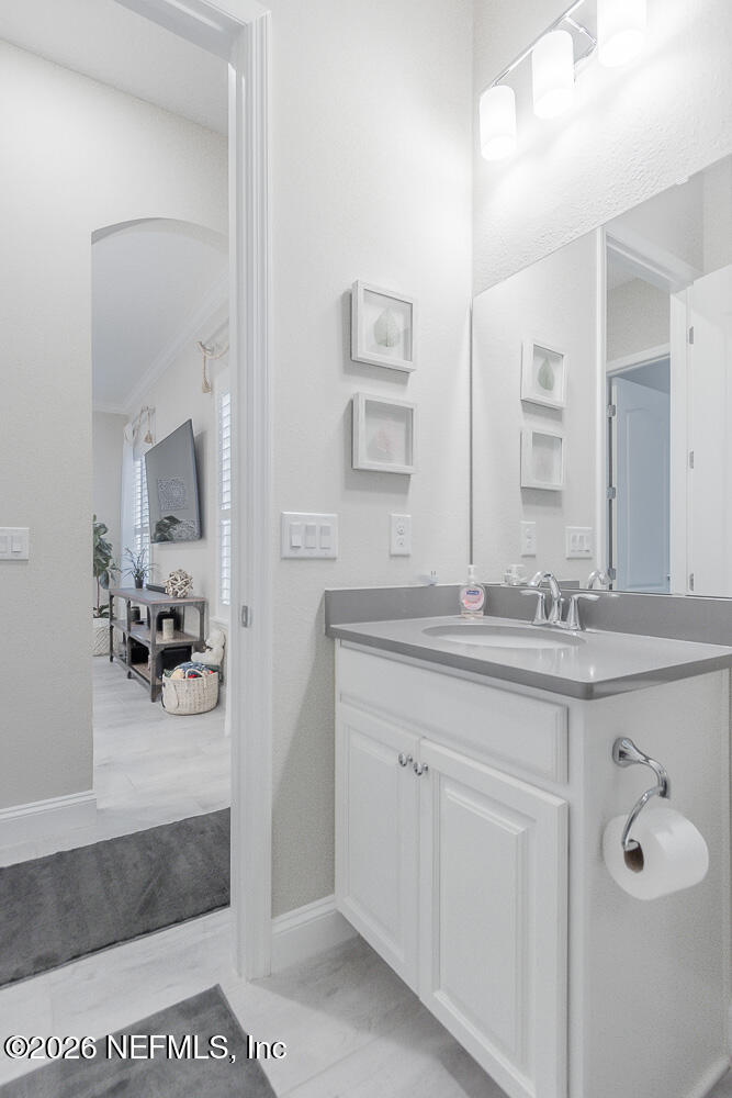 191 Enrede Lane St. Augustine, FL 32095 - Photo 18 of 44 a bathroom with a sink double vanity and a mirror