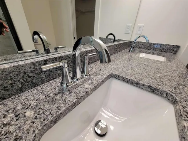 a close view of sink