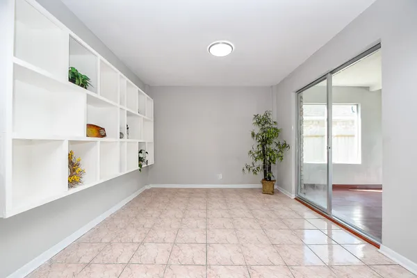 a view of storage area and potted plant