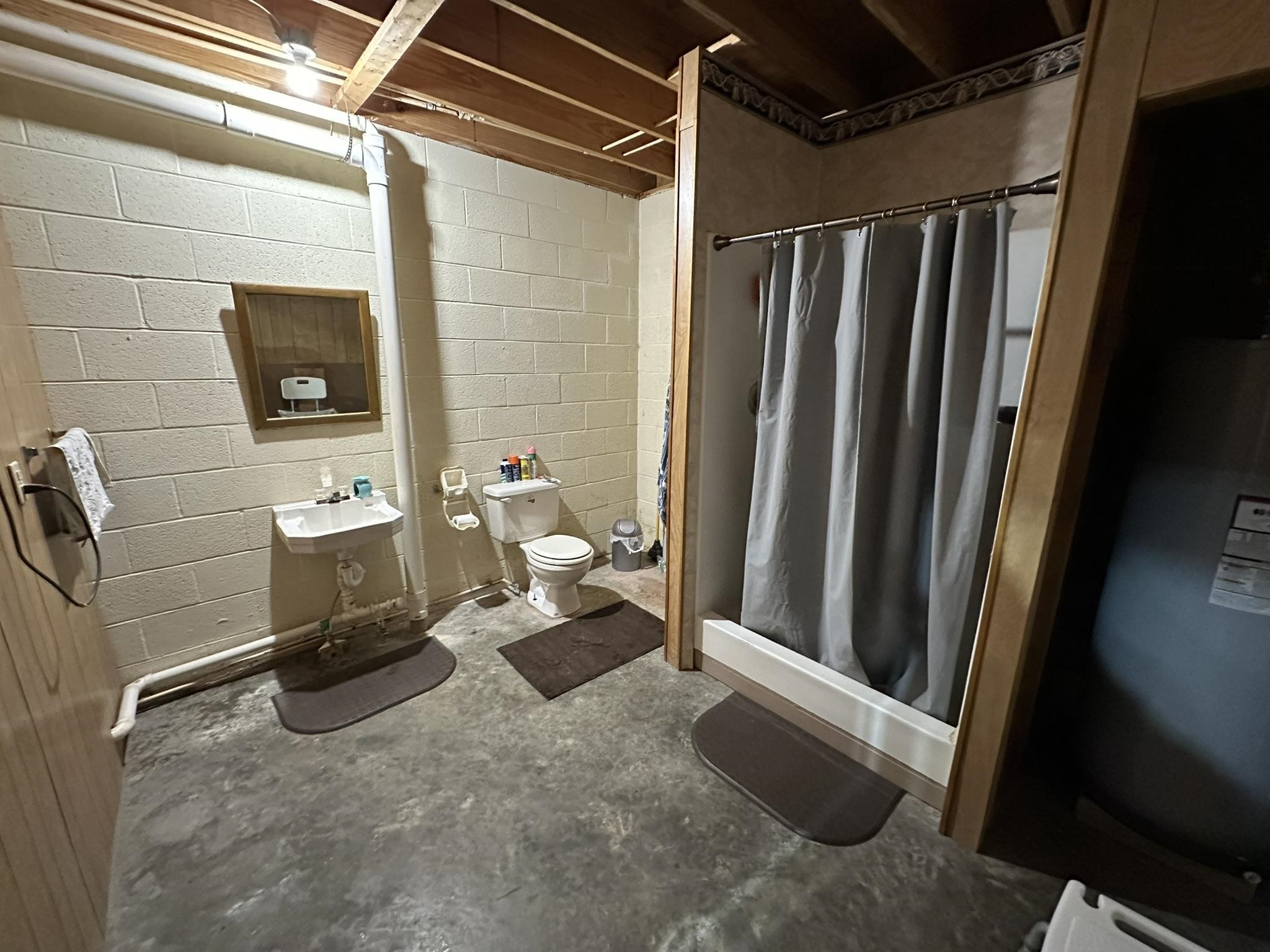 576 Carroll Hollow Road Waynesboro, TN 38485 - Photo 26 of 40 a bathroom with a toilet and a shower