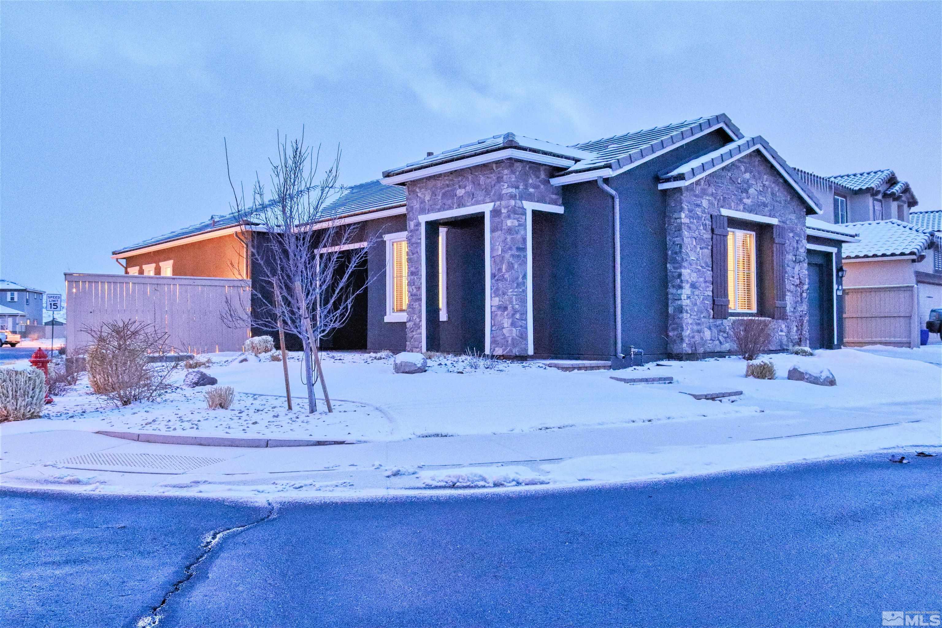 2790 Bonfire Lane Reno, NV 89521 - Photo 35 of 37 a view of a house with a snow on the road