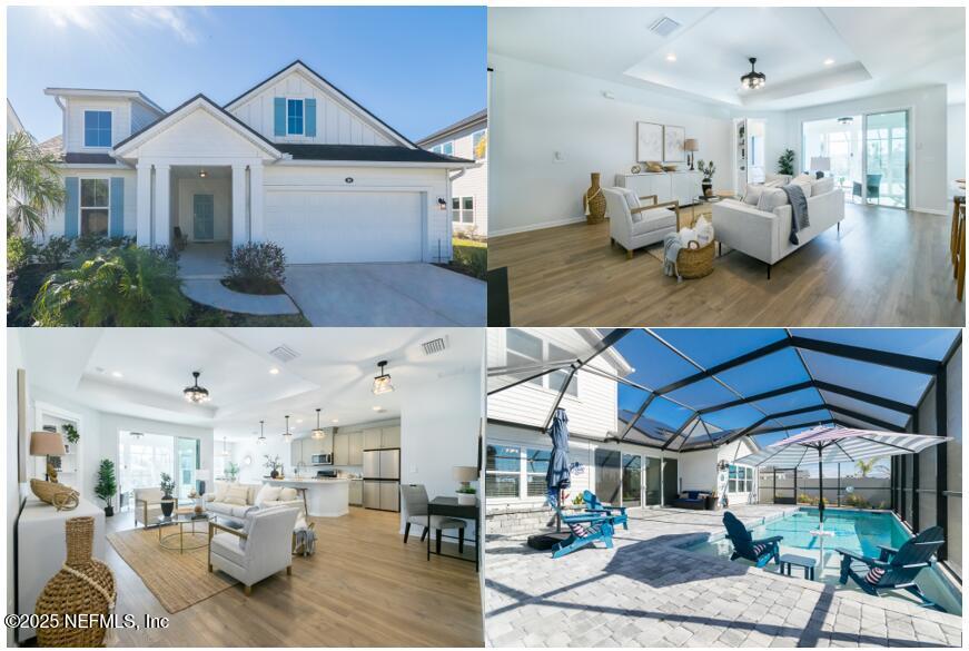 281 Ness Circle St. Augustine, FL 32095 - Photo 1 of 1 a living room with lots of furniture and a chandelier