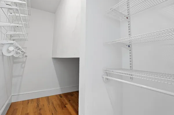 a view of a room with rack on the wall