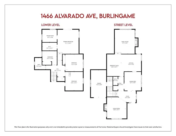 $3,488,000 | 1466 Alvarado Avenue, Burlingame, CA 94010