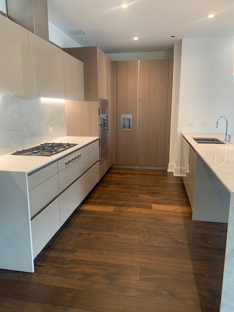 363 East Wacker Drive, Unit 1607 Chicago, IL 60601 - Photo 3 of 9 a kitchen with a sink and a stove top oven