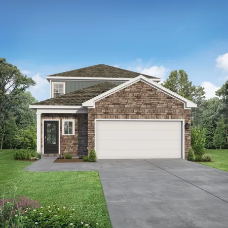 a front view of house with yard
