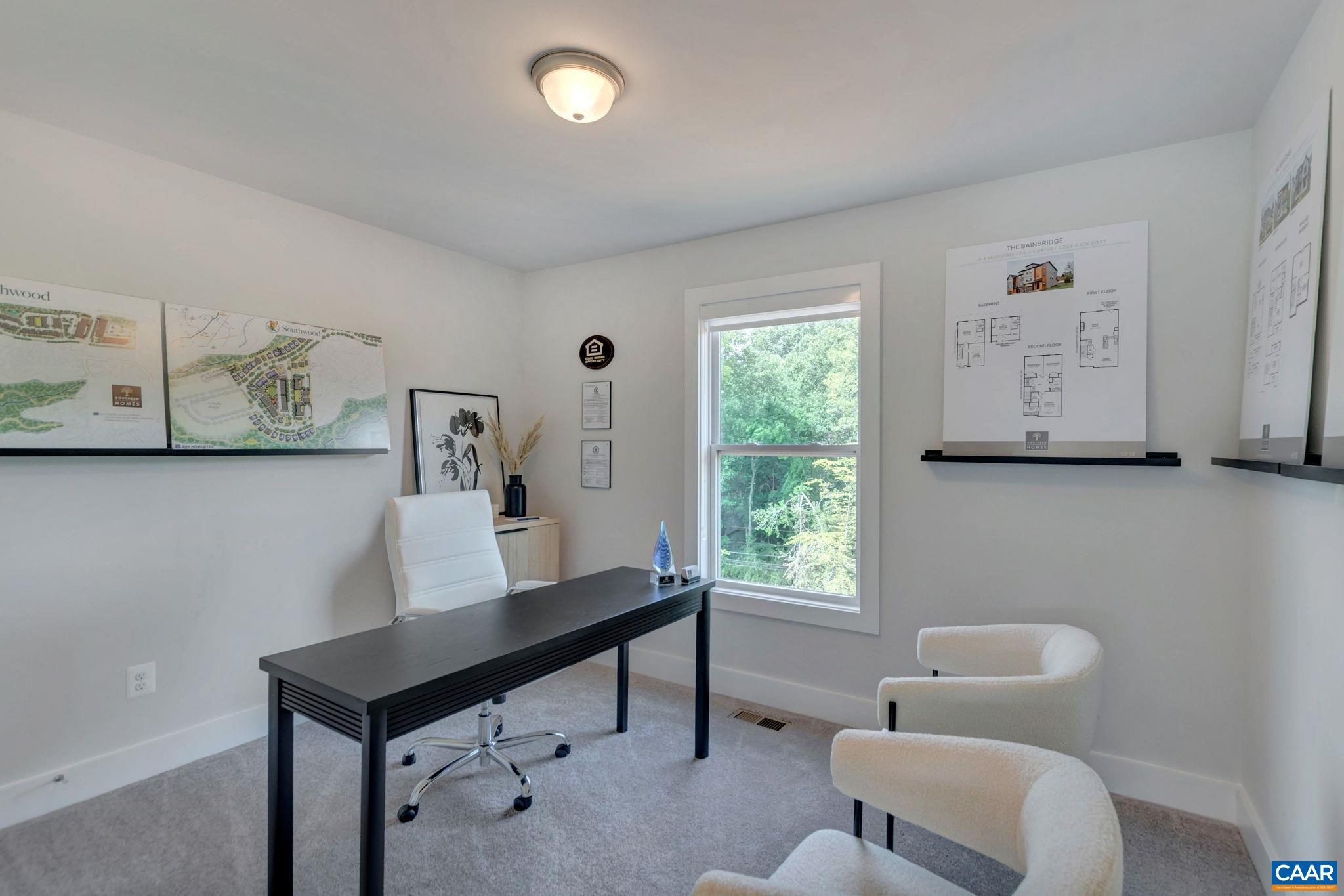 22 A Wardell Crest Charlottesville, VA 22902 - Photo 20 of 31 a view of a workspace with furniture and a window