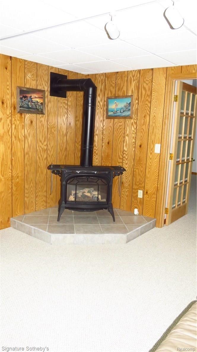 3460 Baldwin Road Metamora, MI 48455 - Photo 36 of 46 Fireplace in Fin Bsmt ( Gas )