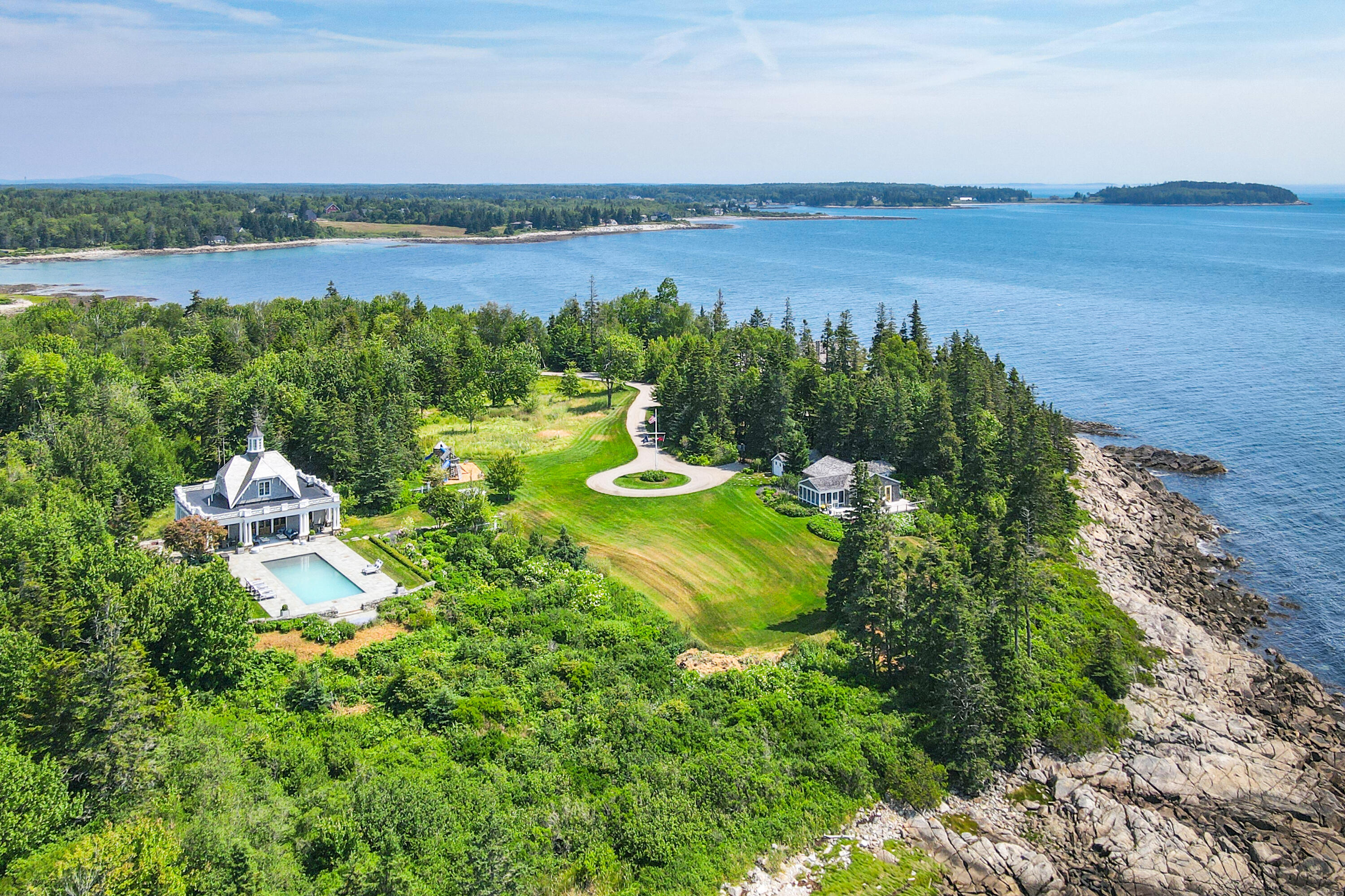 76 Seasmoke Road Tenants Harbor, ME 04860 - Photo 1 of 50 Aerial of Pool House