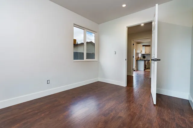 wooden floor in a room