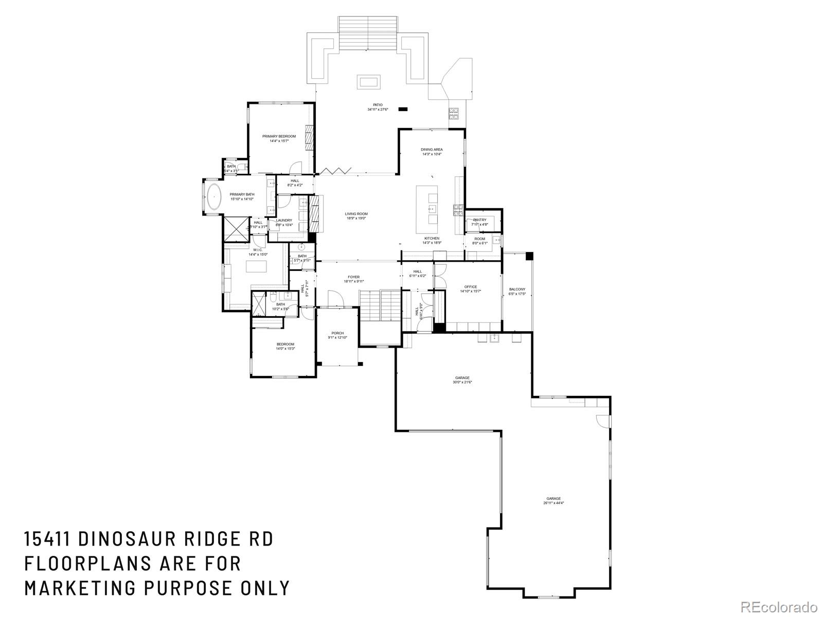 15411 Dinosaur Ridge Road Morrison, CO 80465 - Photo 46 of 50 a picture of floor plan