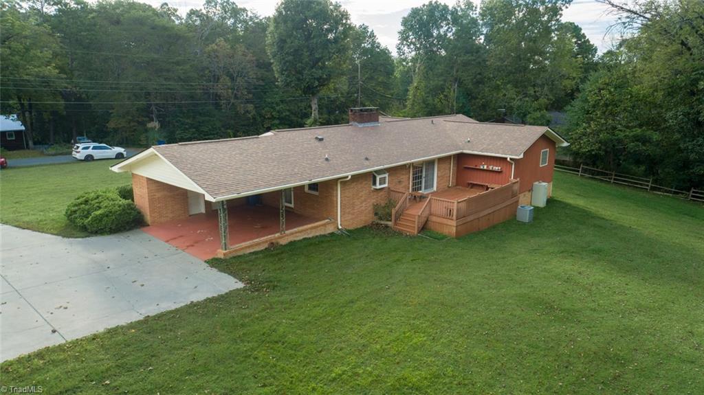 207 Forest Drive Graham, NC 27253 - Photo 33 of 34 Rear Drone View.