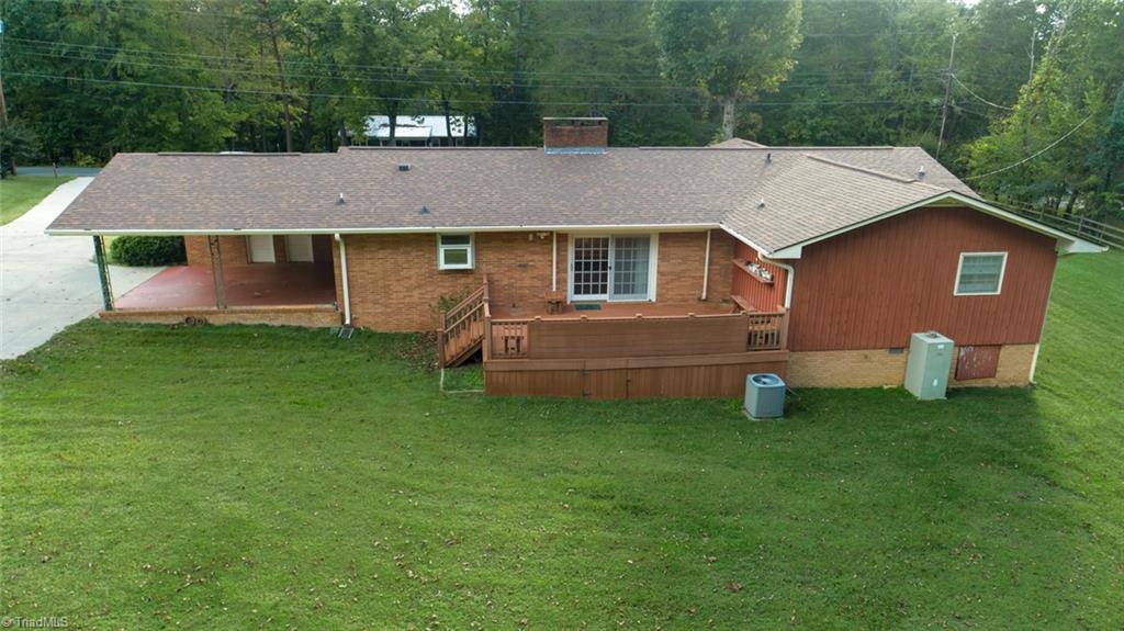 207 Forest Drive Graham, NC 27253 - Photo 8 of 34 Rear Drone View.