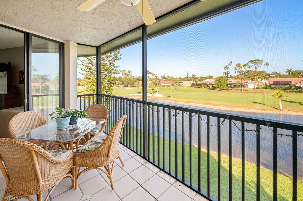 a outdoor view with a sitting space